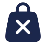 Bag Cross SVG Icon